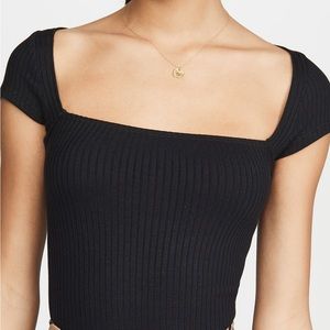 Reformation Bardot Knit Top